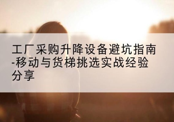 贡嘎移动式升降机怎么选-工厂采购升降设备避坑指南-移动与货梯挑选实战经验分享