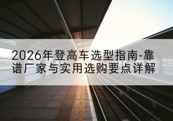 贡嘎登高车厂家推荐-2026年登高车选型指南-靠谱厂家与实用选购要点详解